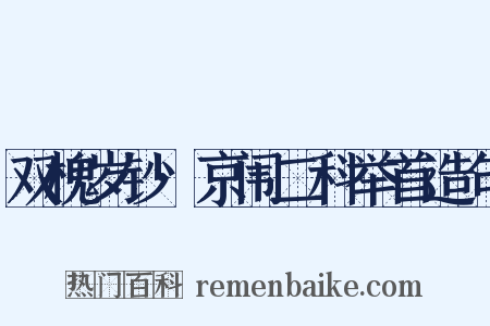 双槐岁钞·京闱二科举首造句是什么意思的图片